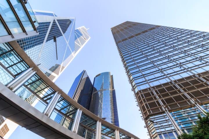 Skyscrapers in Central Hongkong