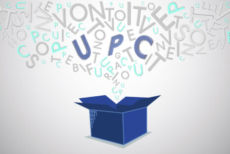 Open box with letters of the alphabet emerging